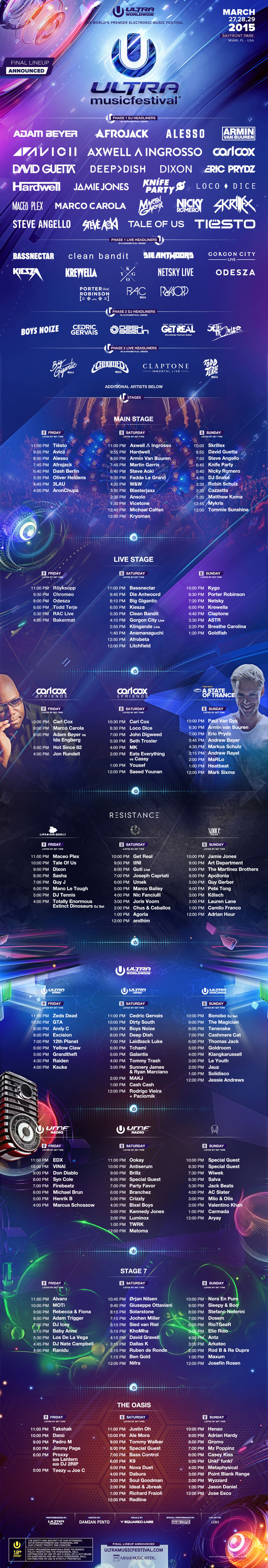 Previous Lineups Ultra Music Festival