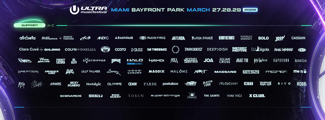 Ultra Miami 2026 Phase 3 lineup