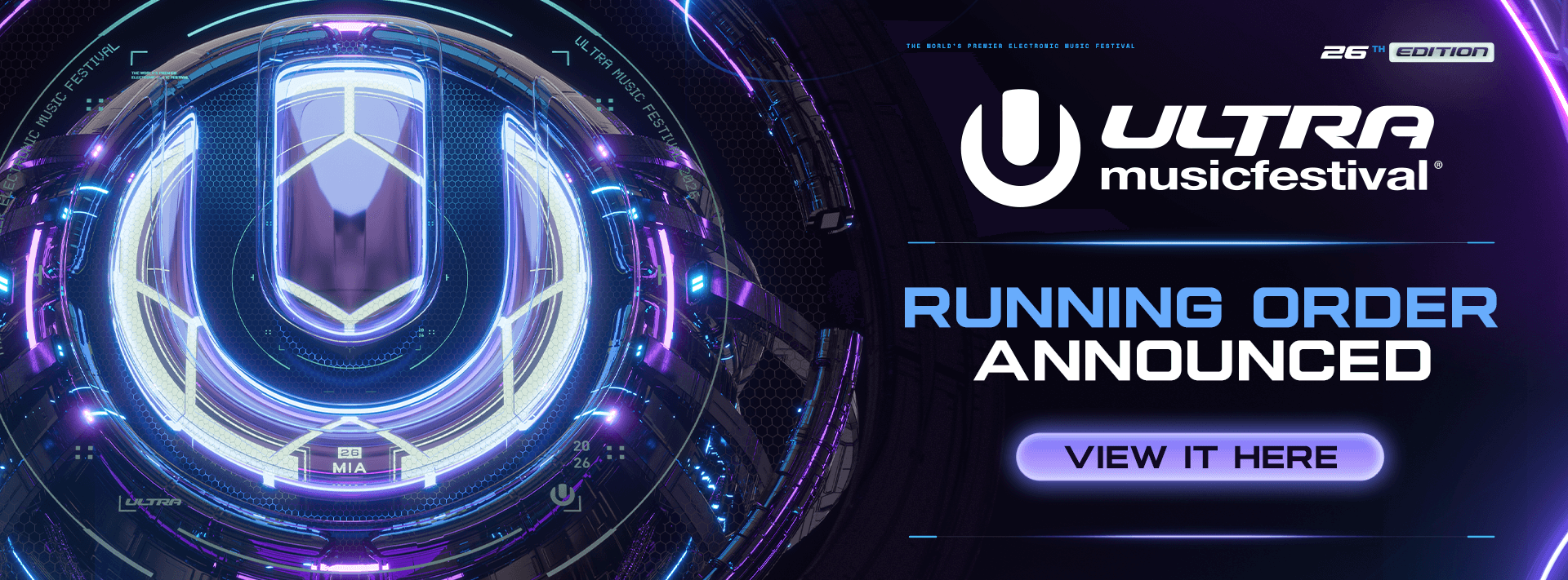 Ultra Miami Running Order